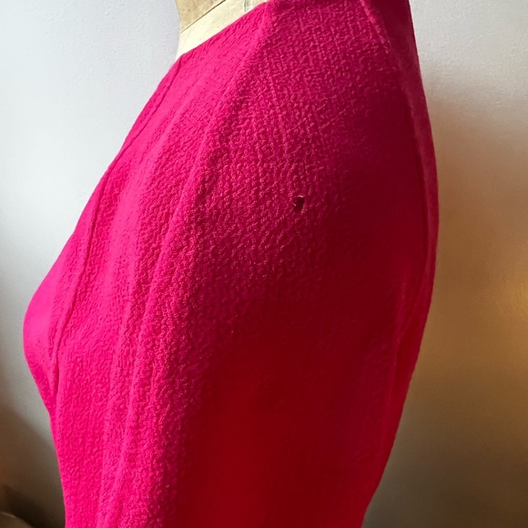 Akris Pink Cropped Wool Bolero - Picture 2 of 3